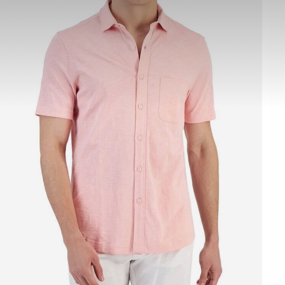 J.CREW slim fit Linen button down shortsleeve Size M